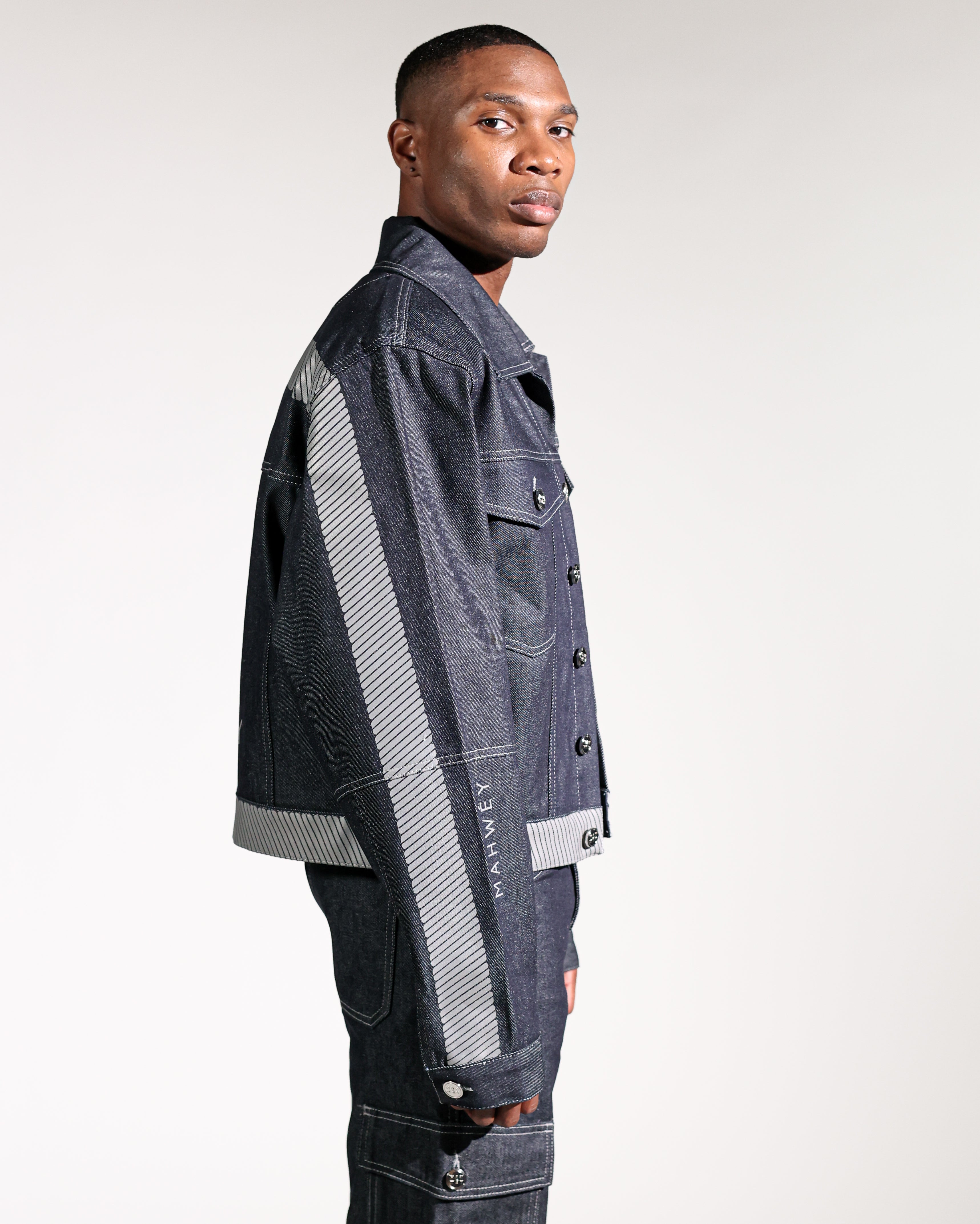 Oversized Jacket Men - Men's Raw Denim Jacket – MAHWÉY