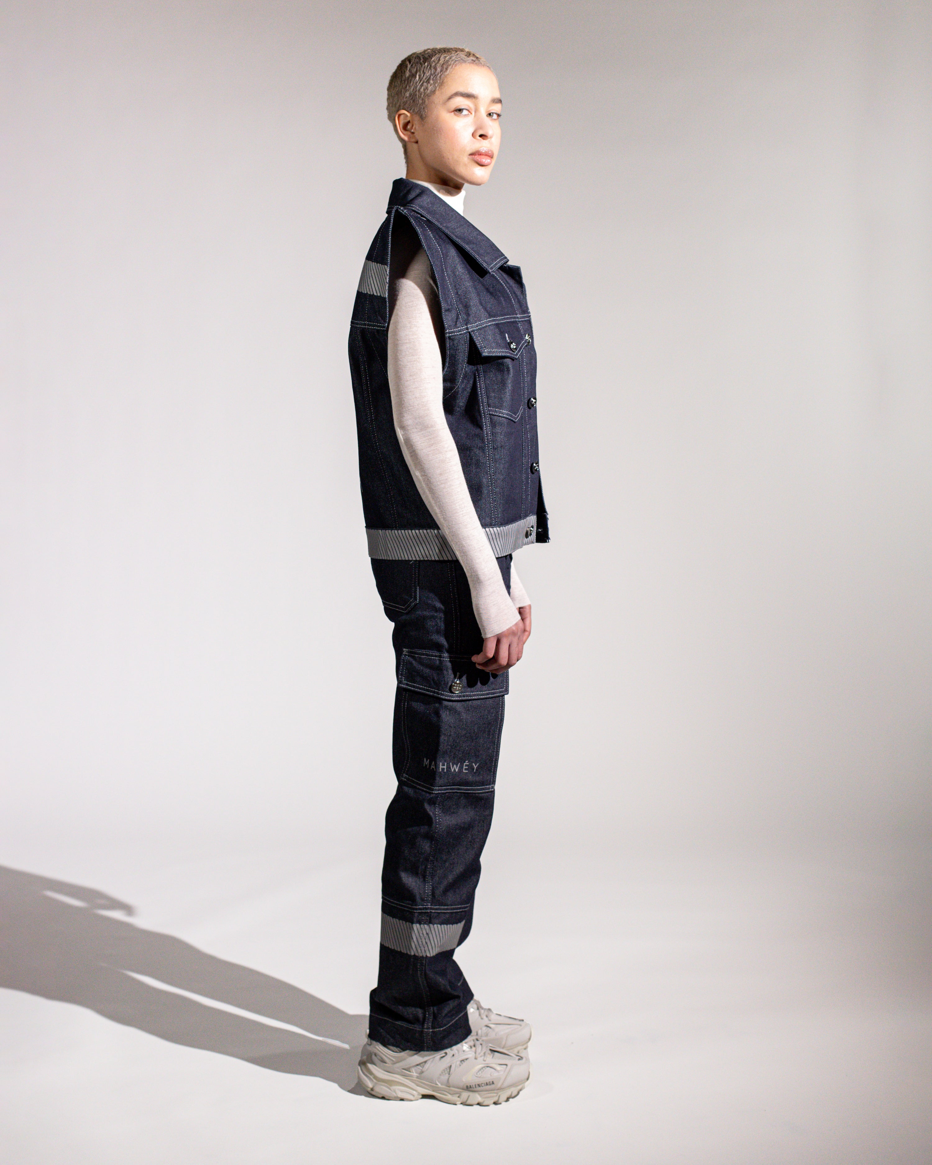 mahwey Oversized gilet women