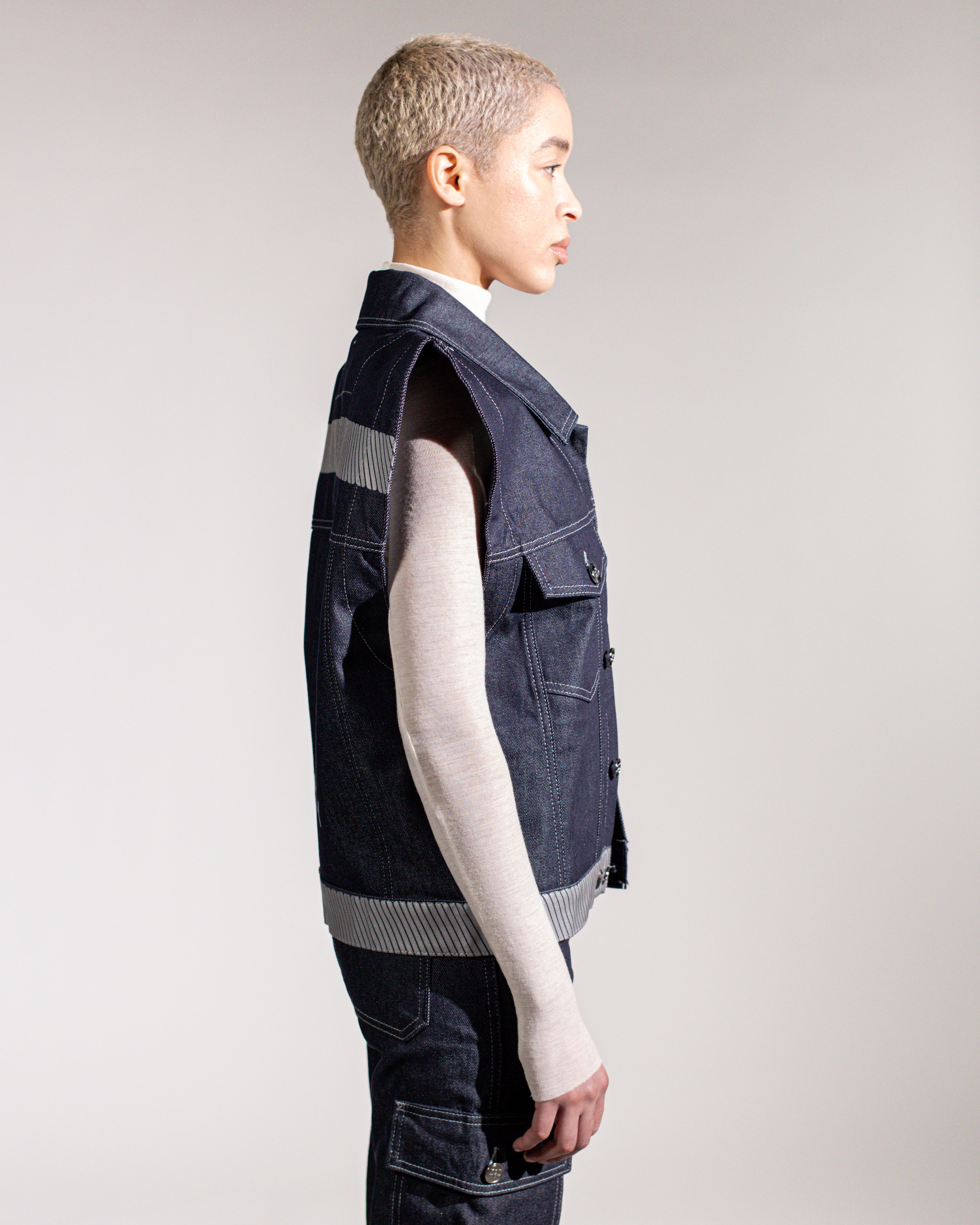 Denimwear Oversized gilet women