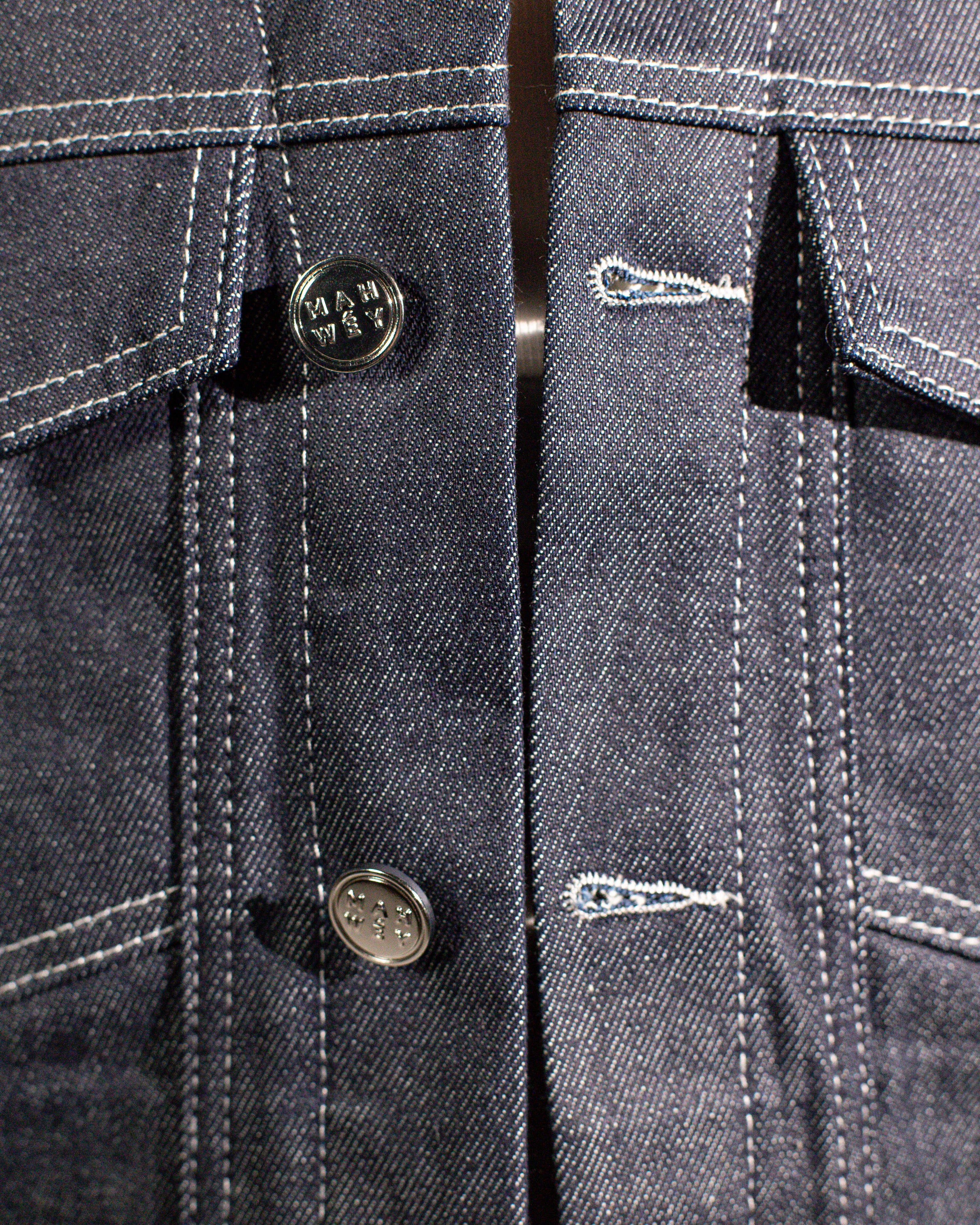 Oversized denim gilet women MAHWÉY