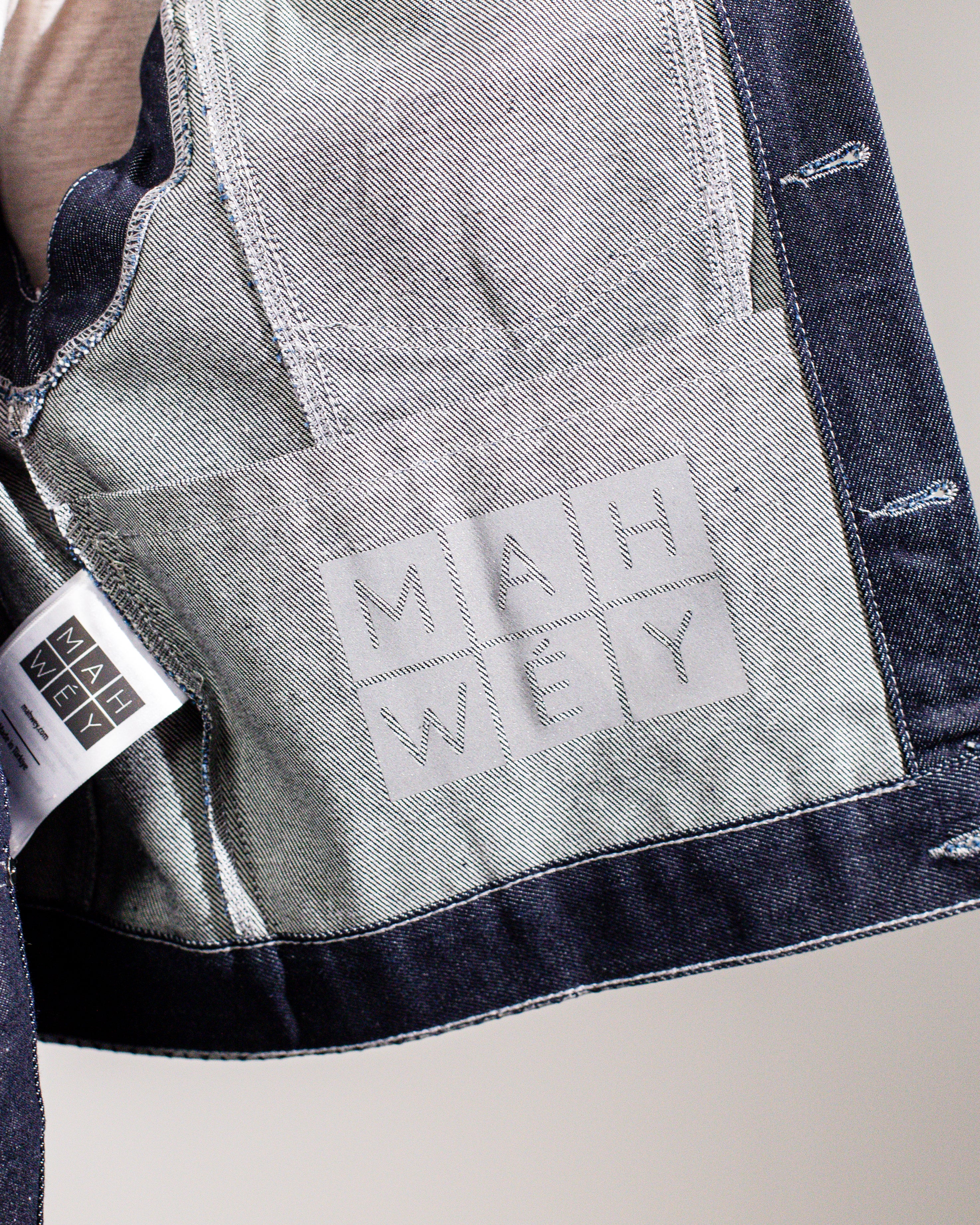 Mahwéy oversized denim gilet women