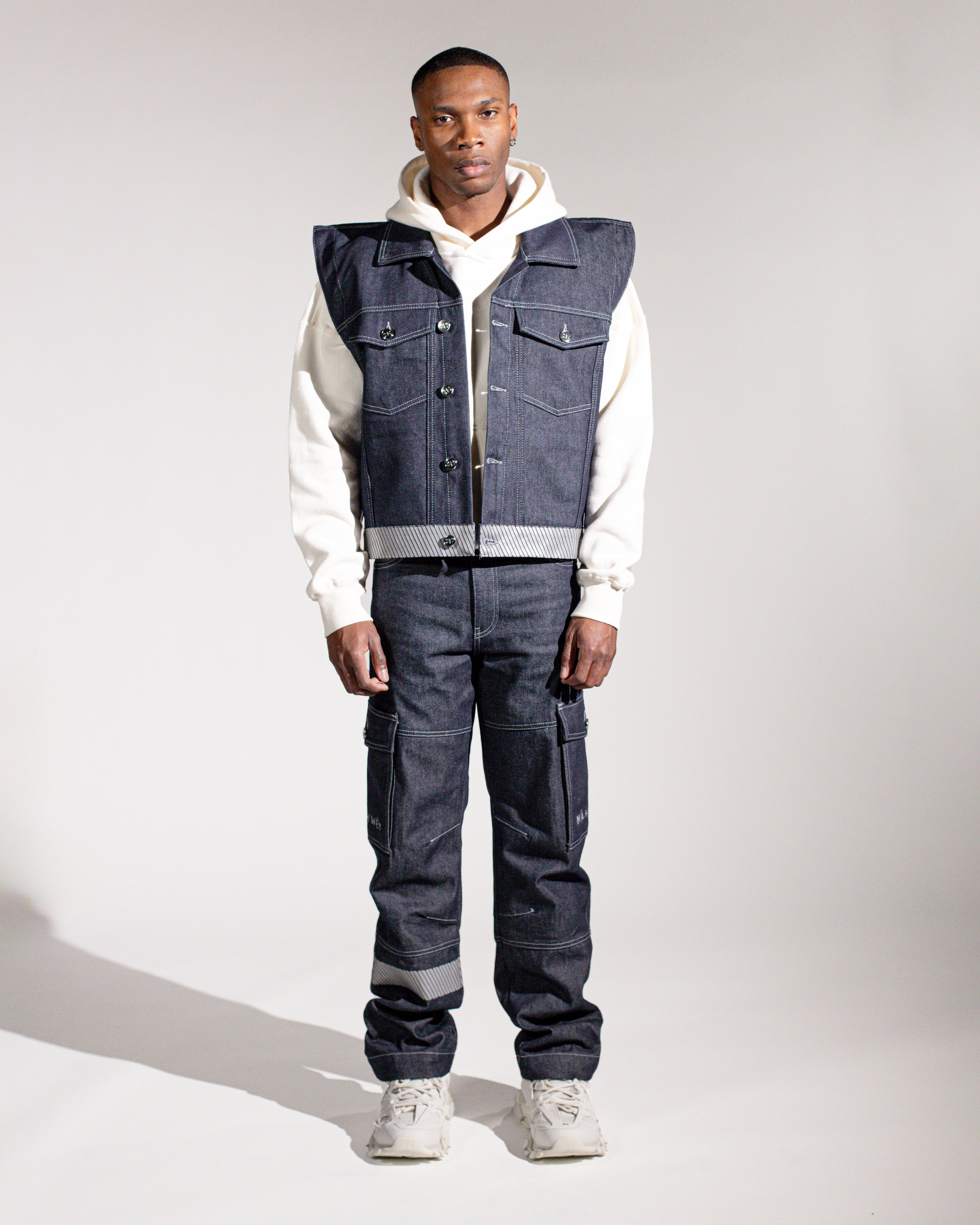 MAHWÉY Oversized gilet men
