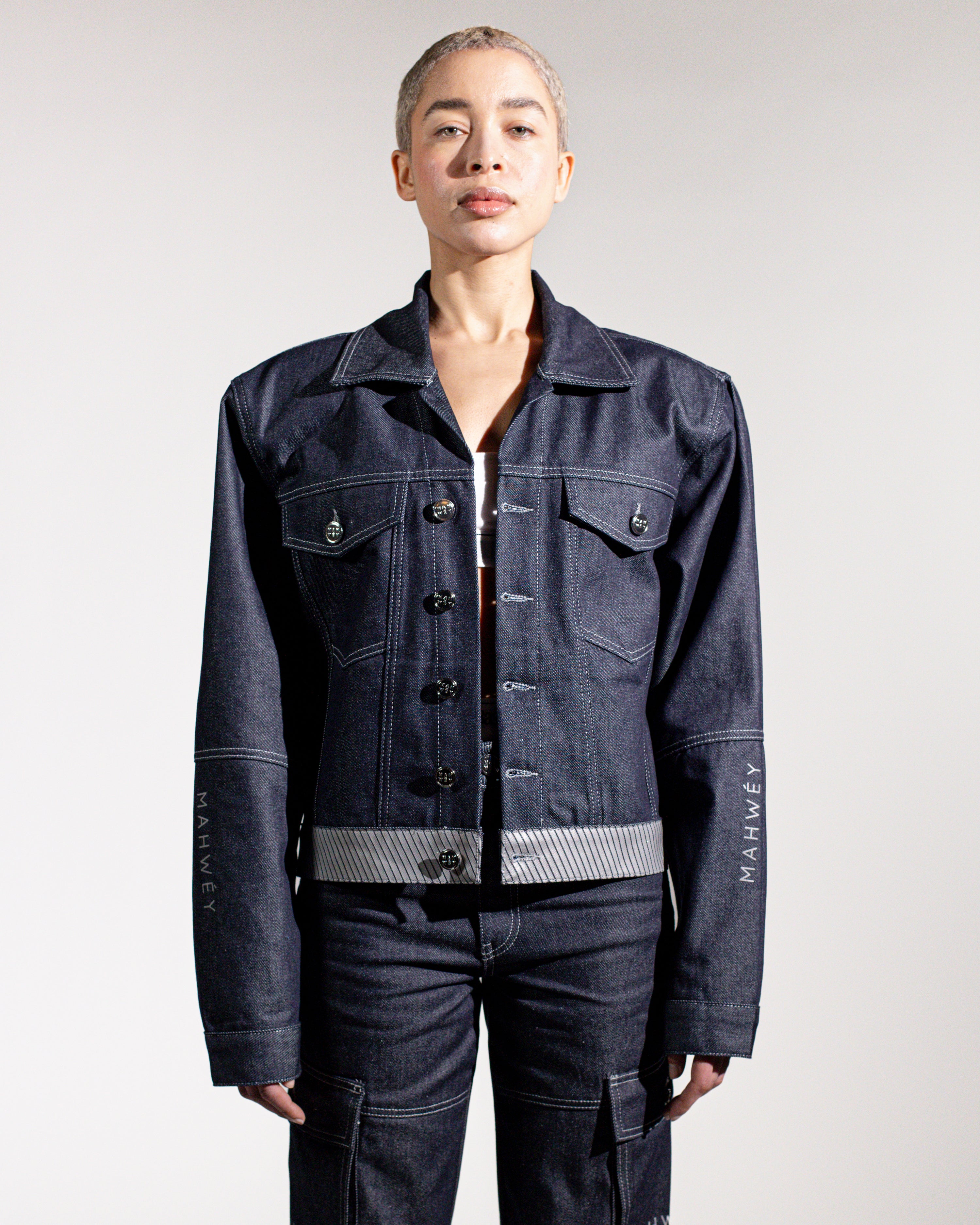 Oversized denim jacket women